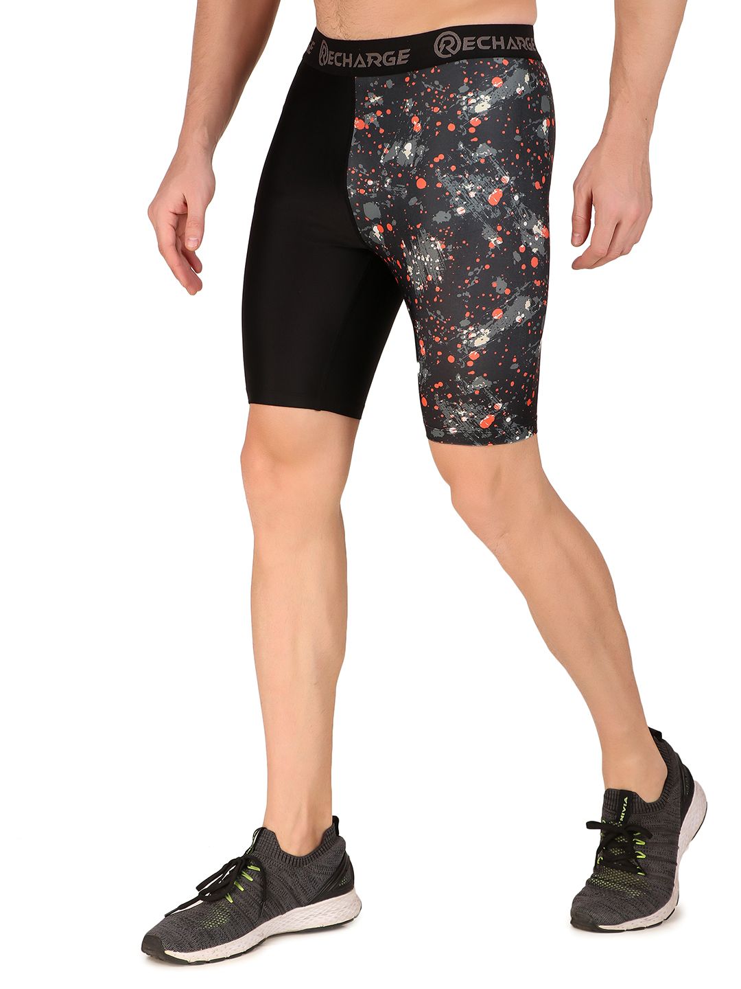 REDESIGN Men Printed Dry Fit Sports Shorts Tights