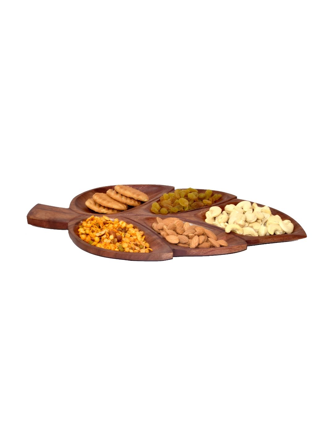 natureCRAFTS  Brown Mango Shape Wooden Tray