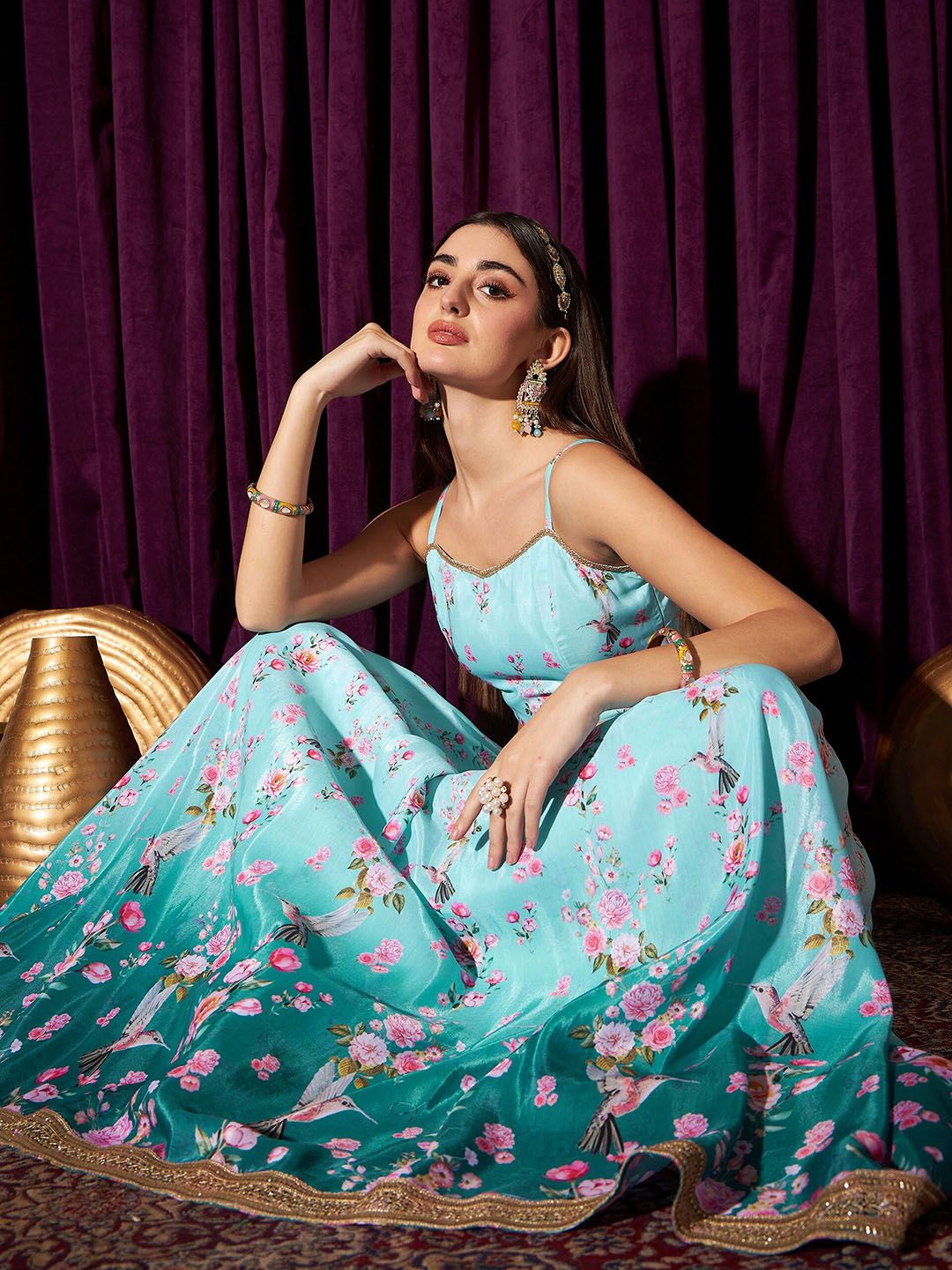 Floral Printed Ready To Wear Lehenga & Choli 7