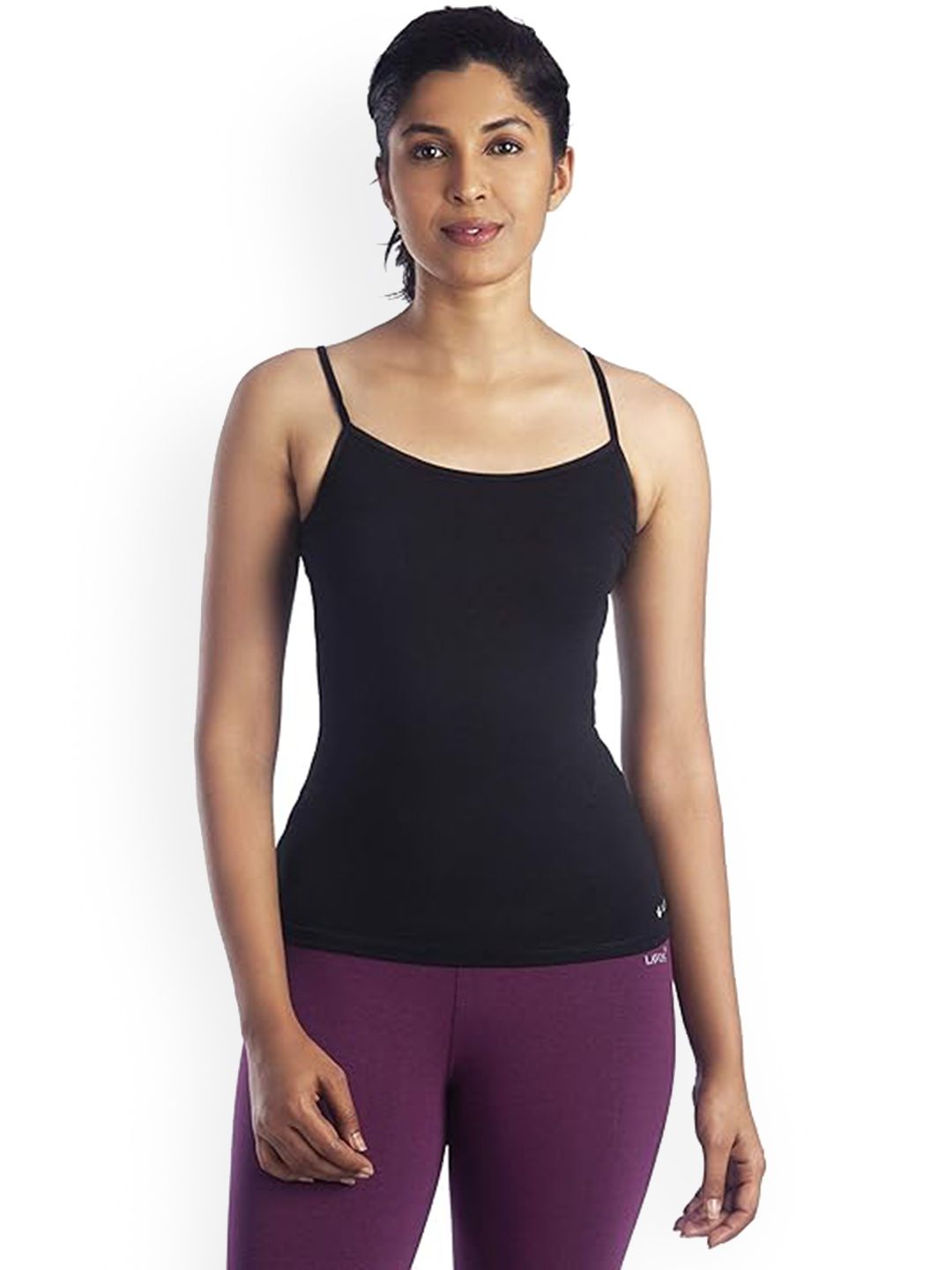 LAVOS Womens Bamboo Cotton Camisole Adjustable Strap Anti Microbial 4-Way Stretchable