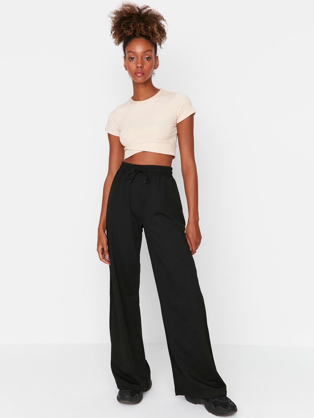 Trendyol Women Mid Rise Flared Track Pants