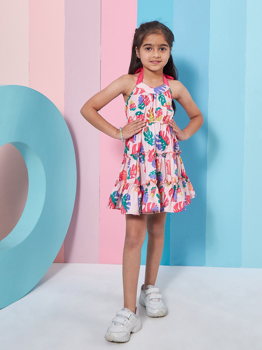 pspeaches Floral Printed Fit & Flare Dress