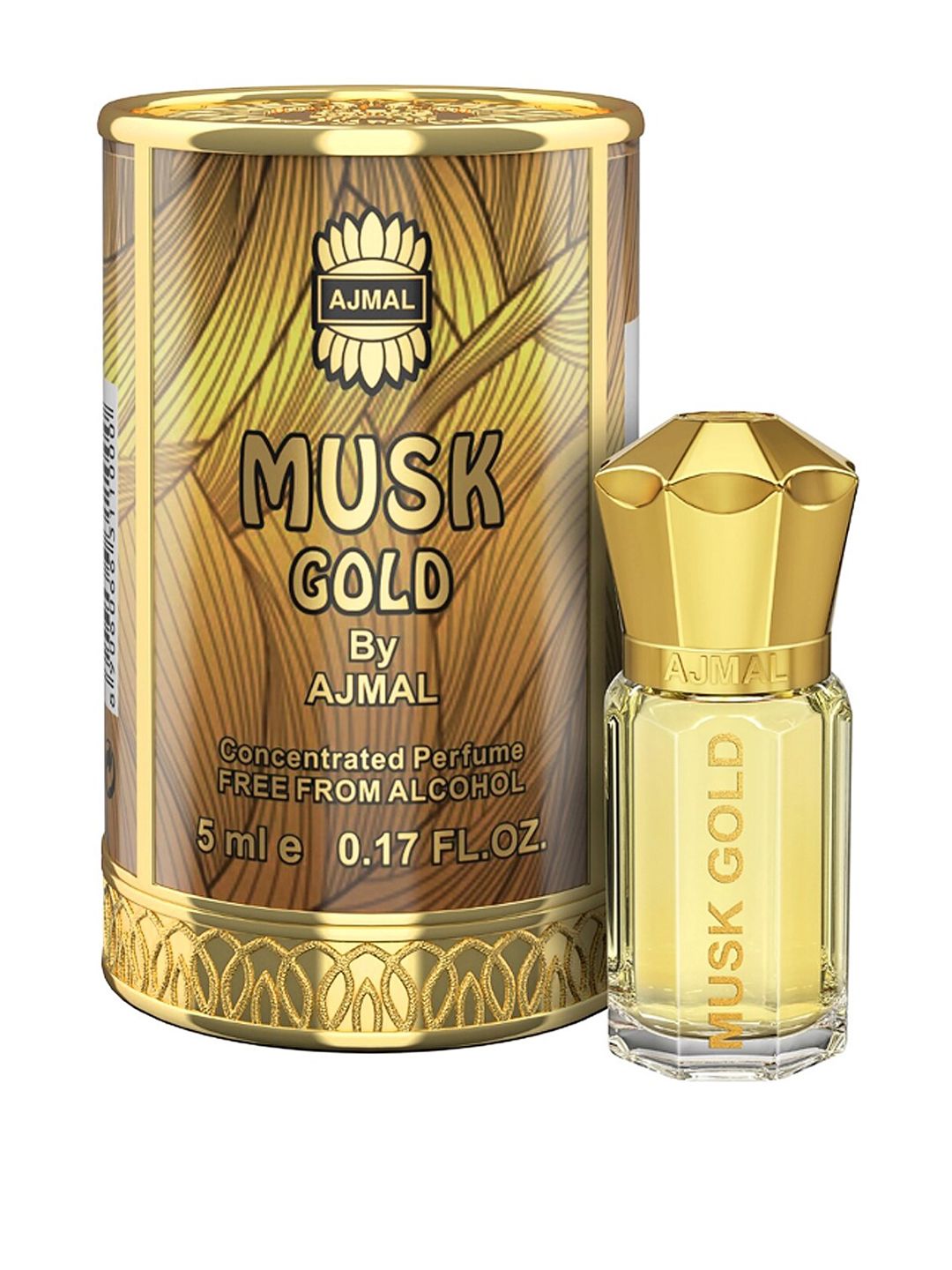 Ajmal Musk Gold Attar Roll-On - 5ml