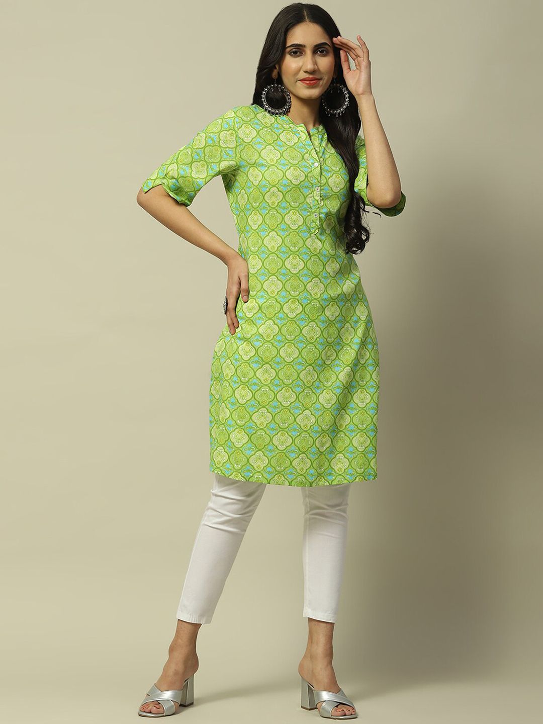 Rangriti Women Ethnic Motifs Printed Kurta