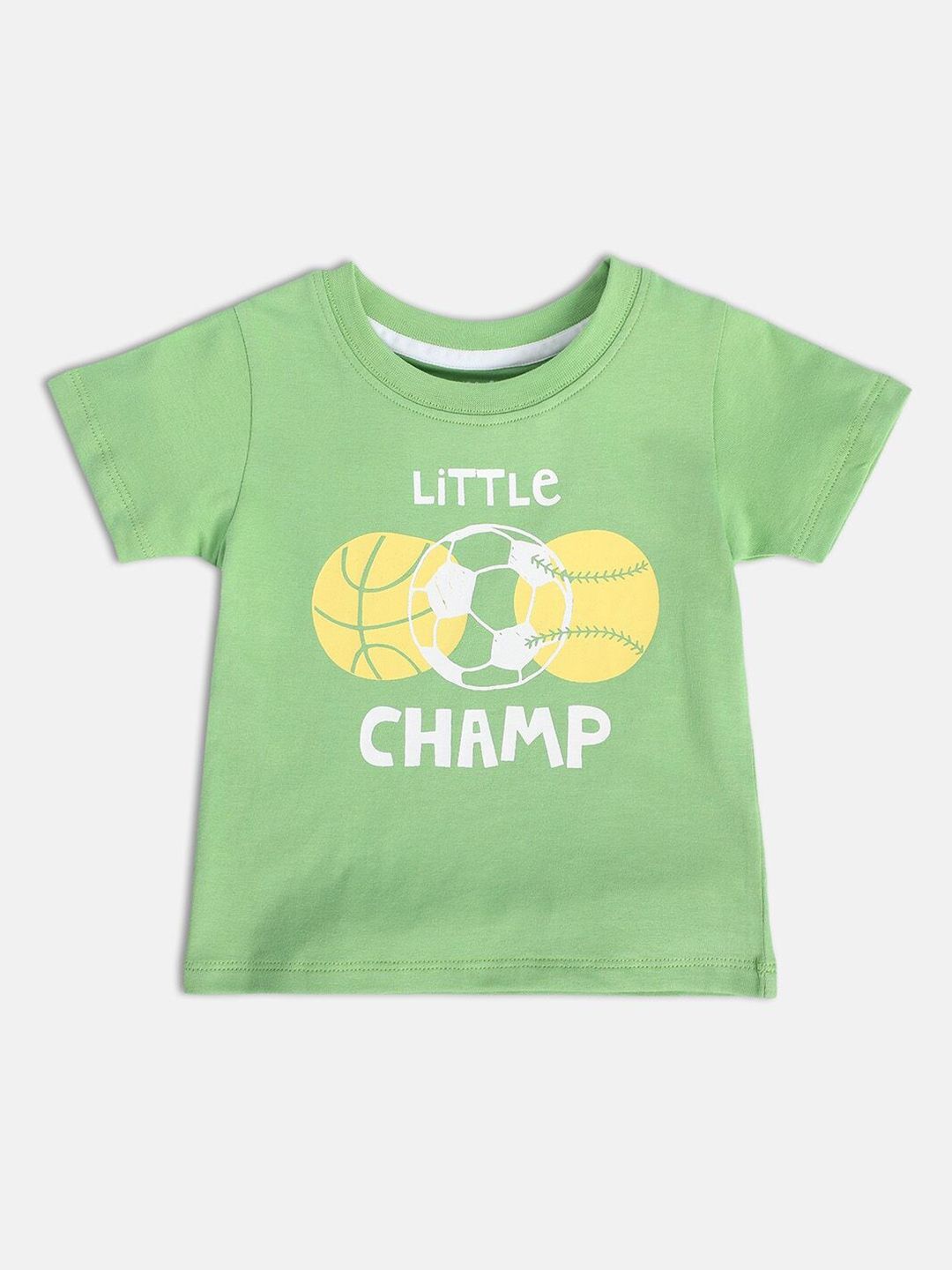 MINI KLUB Boys Printed Round Neck Short Sleeves Cotton T-shirt