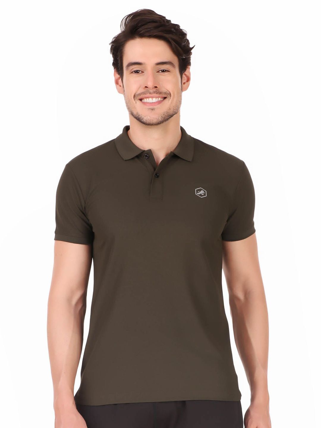 REDESIGN Rapid-Dry Polo Collar Gym T-shirt