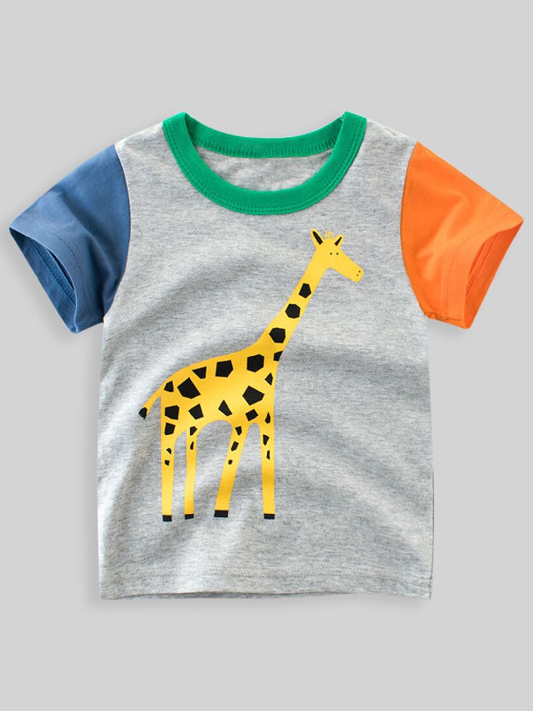 INCLUD Boys Graphic Printed Cotton Applique T-shirt