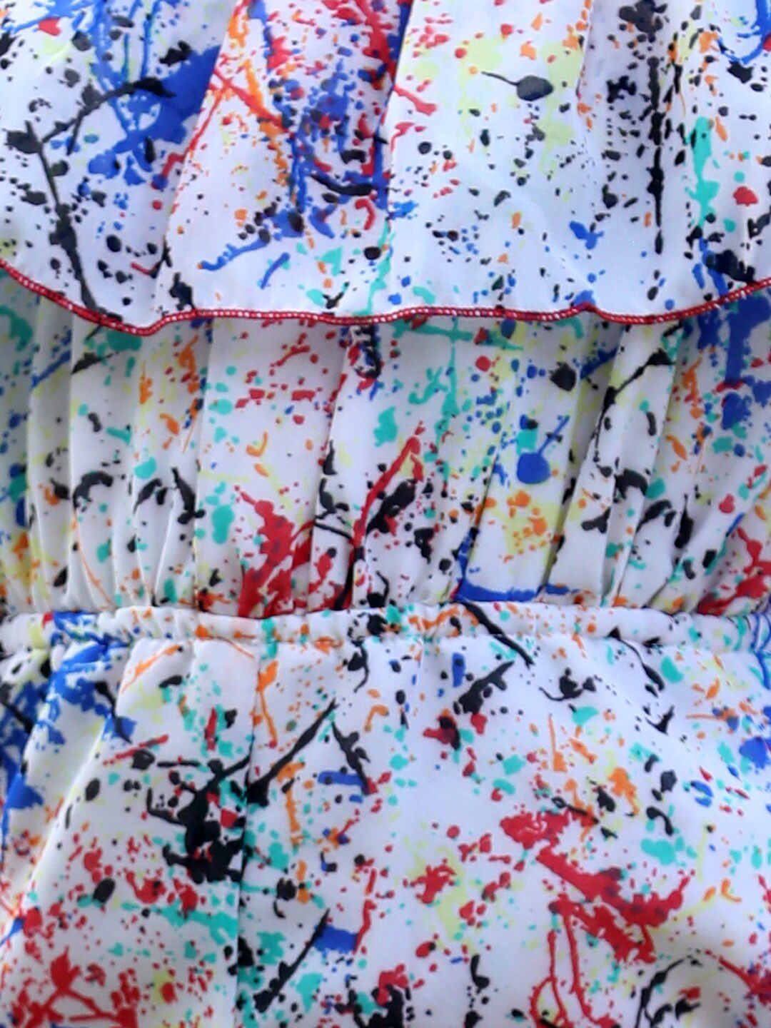 Girls Printed Shoulder Straps Basic Jumpsuit 2