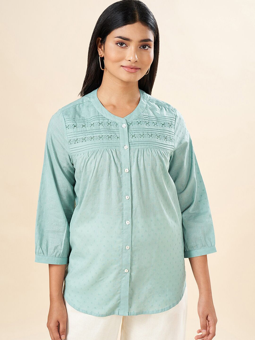 AKKRITI BY PANTALOONS Embroidered Pure Cotton Tunics