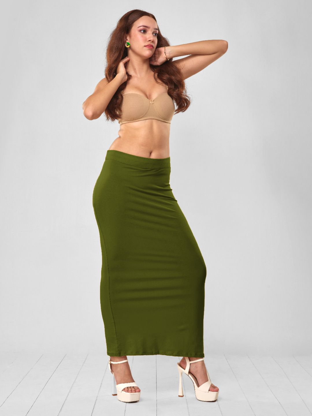 LYRA Snug Fit Cotton Saree Shapewear With Inner Drawstring