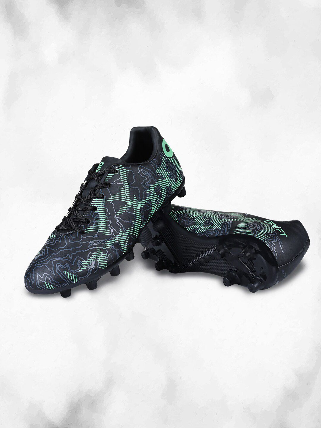 Aivin Uplift 2.0 Men Black And Green Football Shoes