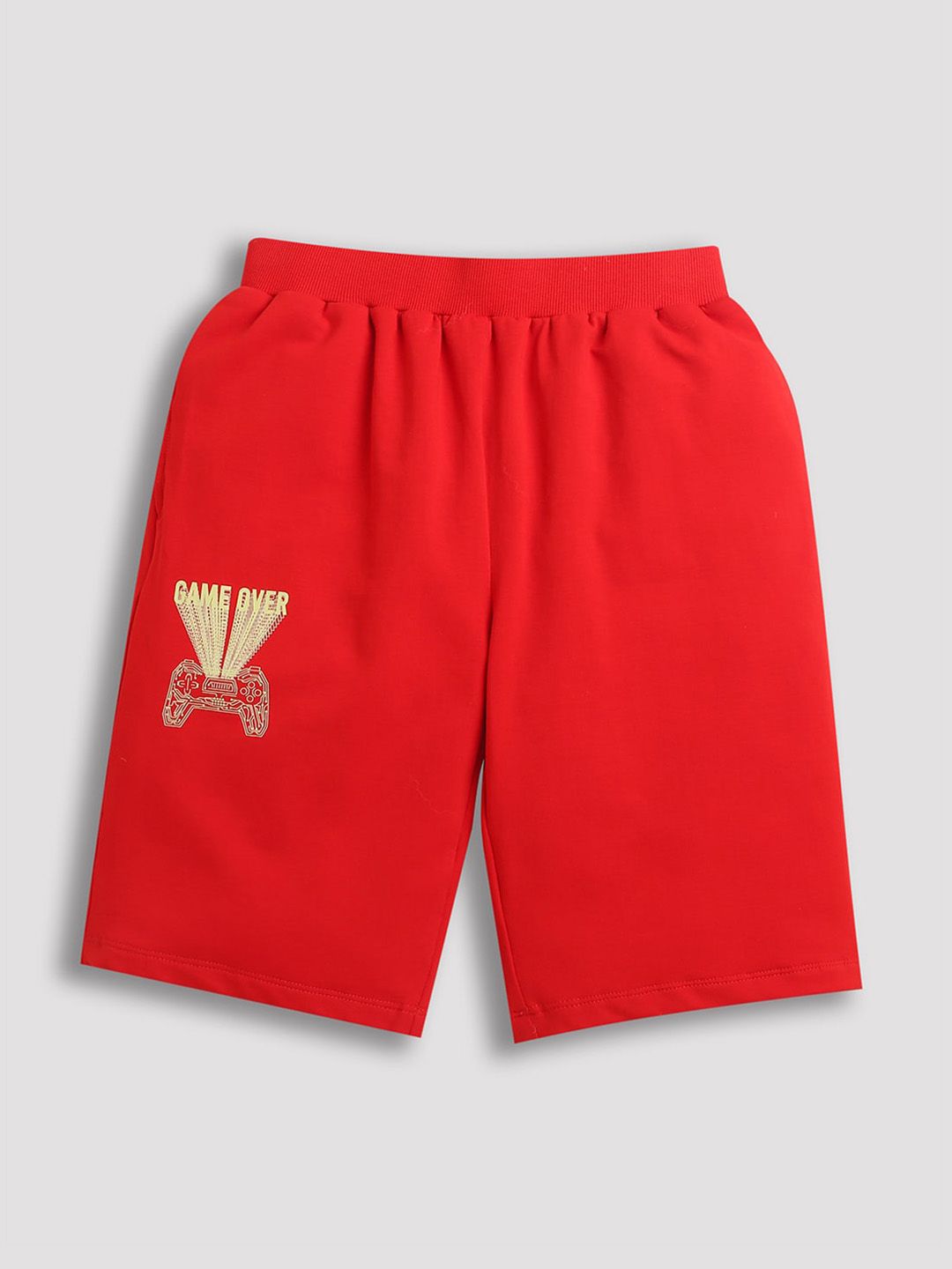 ZIP ZAP ZOOP Boys Mid Rise Pure Cotton Shorts