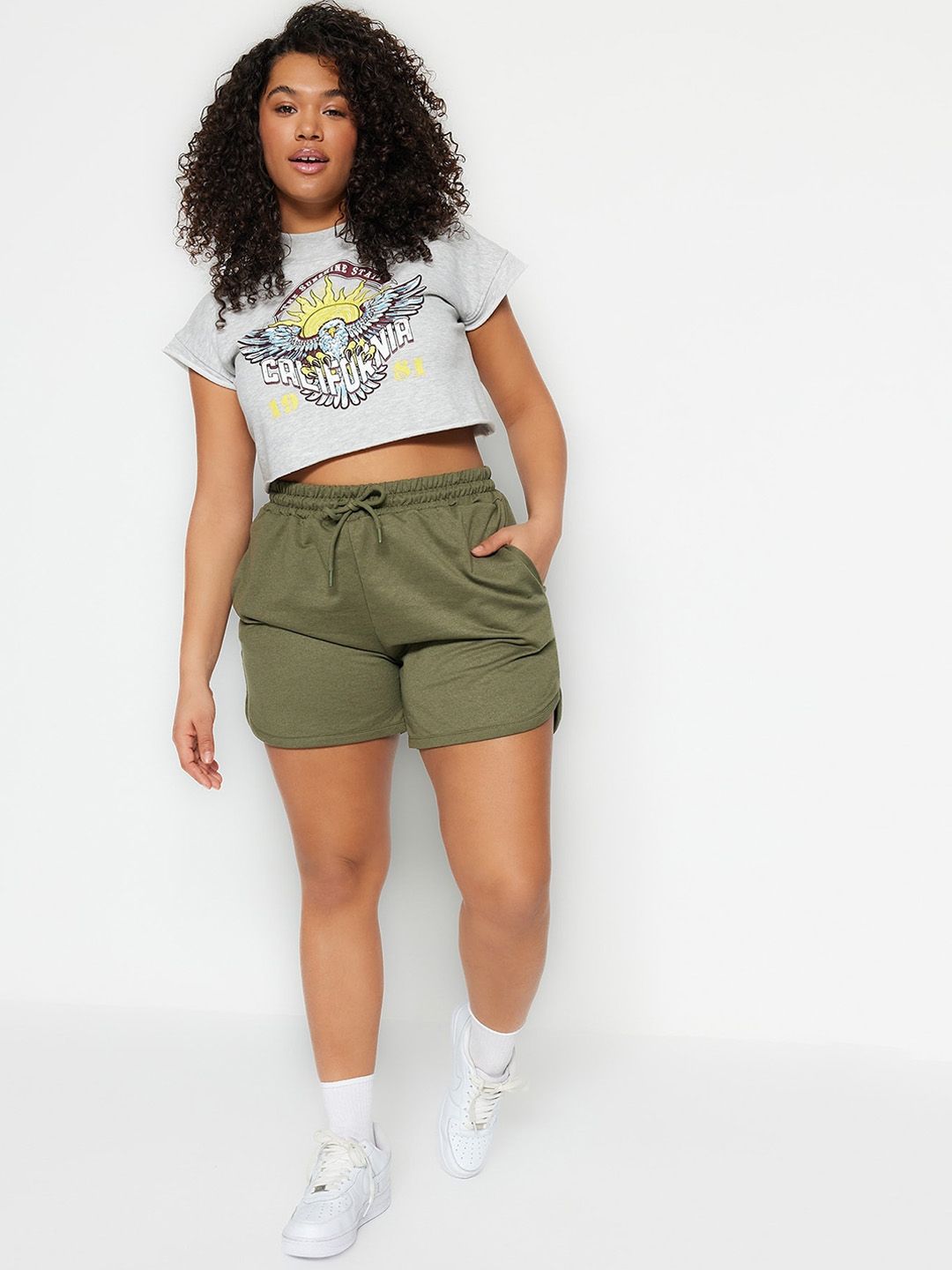 Trendyol Women Mid-Rise Denim Shorts