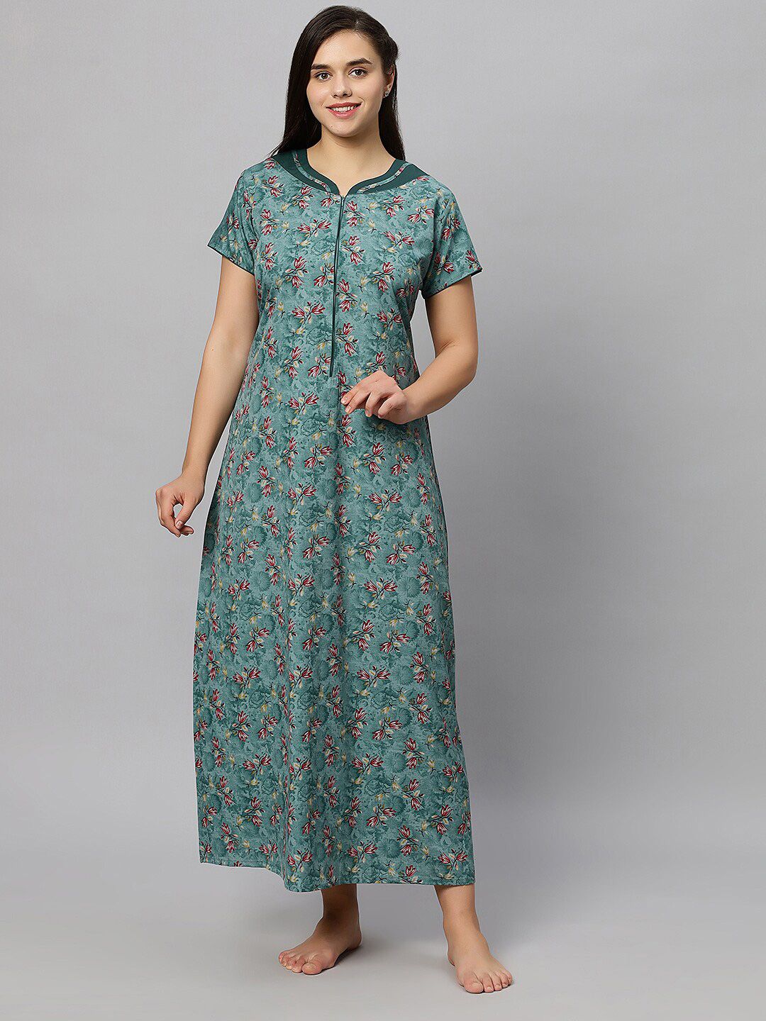 QUIRA Printed Maxi Nightdress