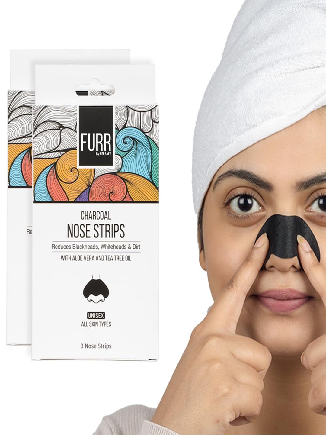FURR Charcoal Nose Strips - 3 Strips