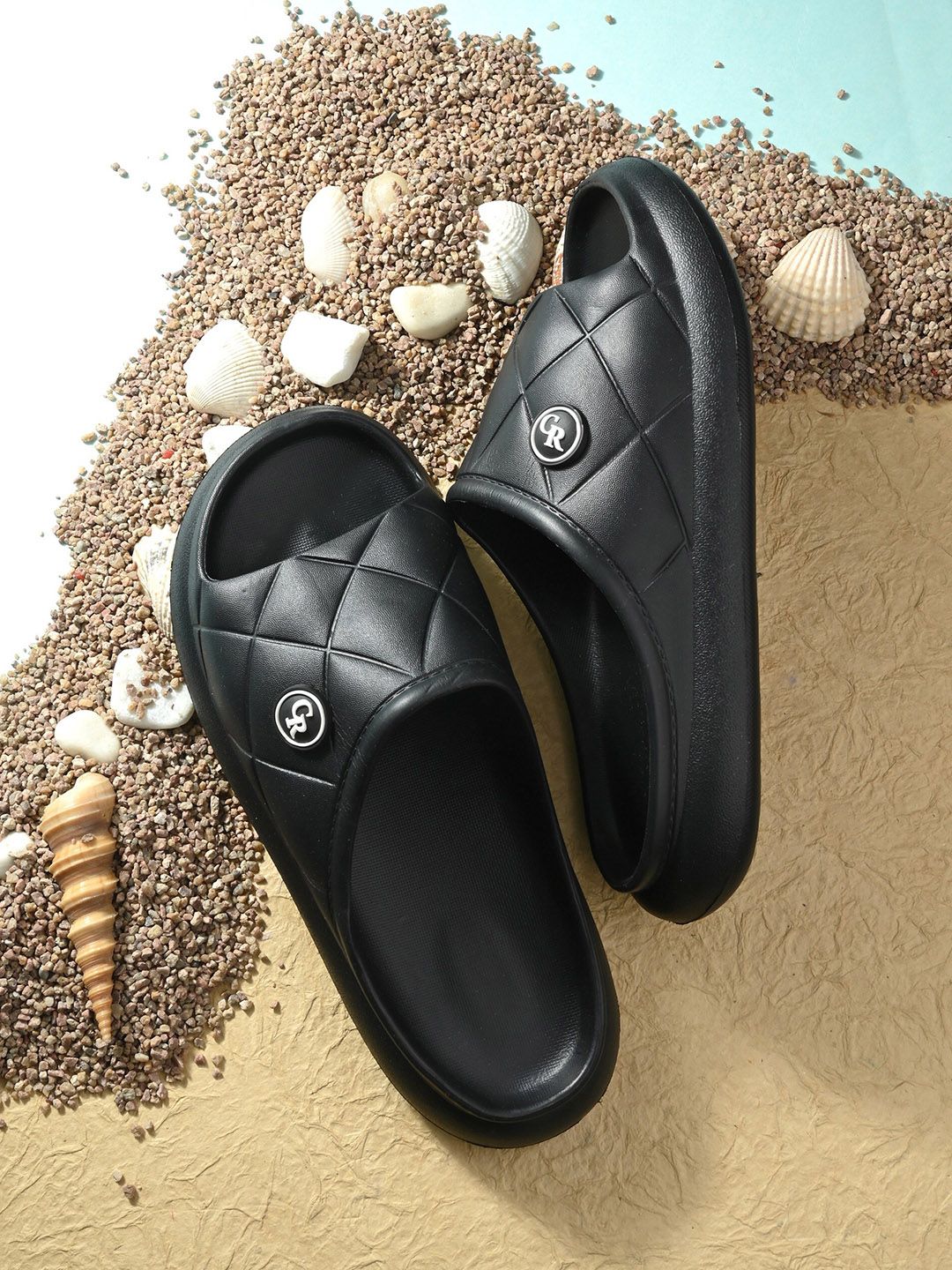 CARLO ROMANO Men Textured Sliders