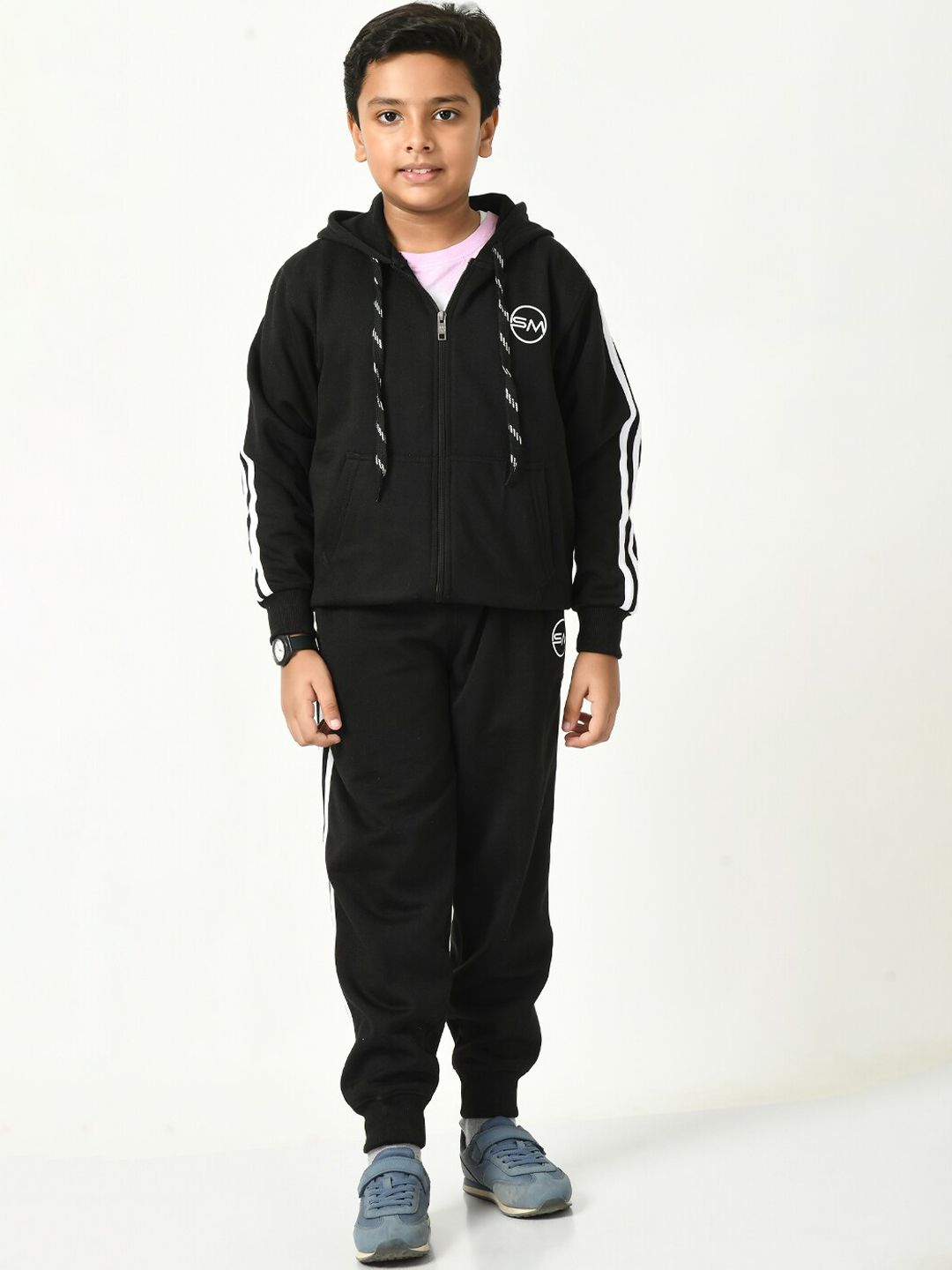 SMSHOPMORE Boys Hoodie Long Sleeves Fleece Tracksuits with Soft Fabric