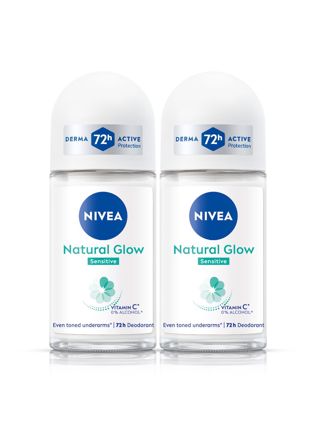 Buy Nivea Women Set Of 2 Natural Glow Sensitive 48Hr Protection Roll On Deodorant   50ml Each -  - Personal Care for Women