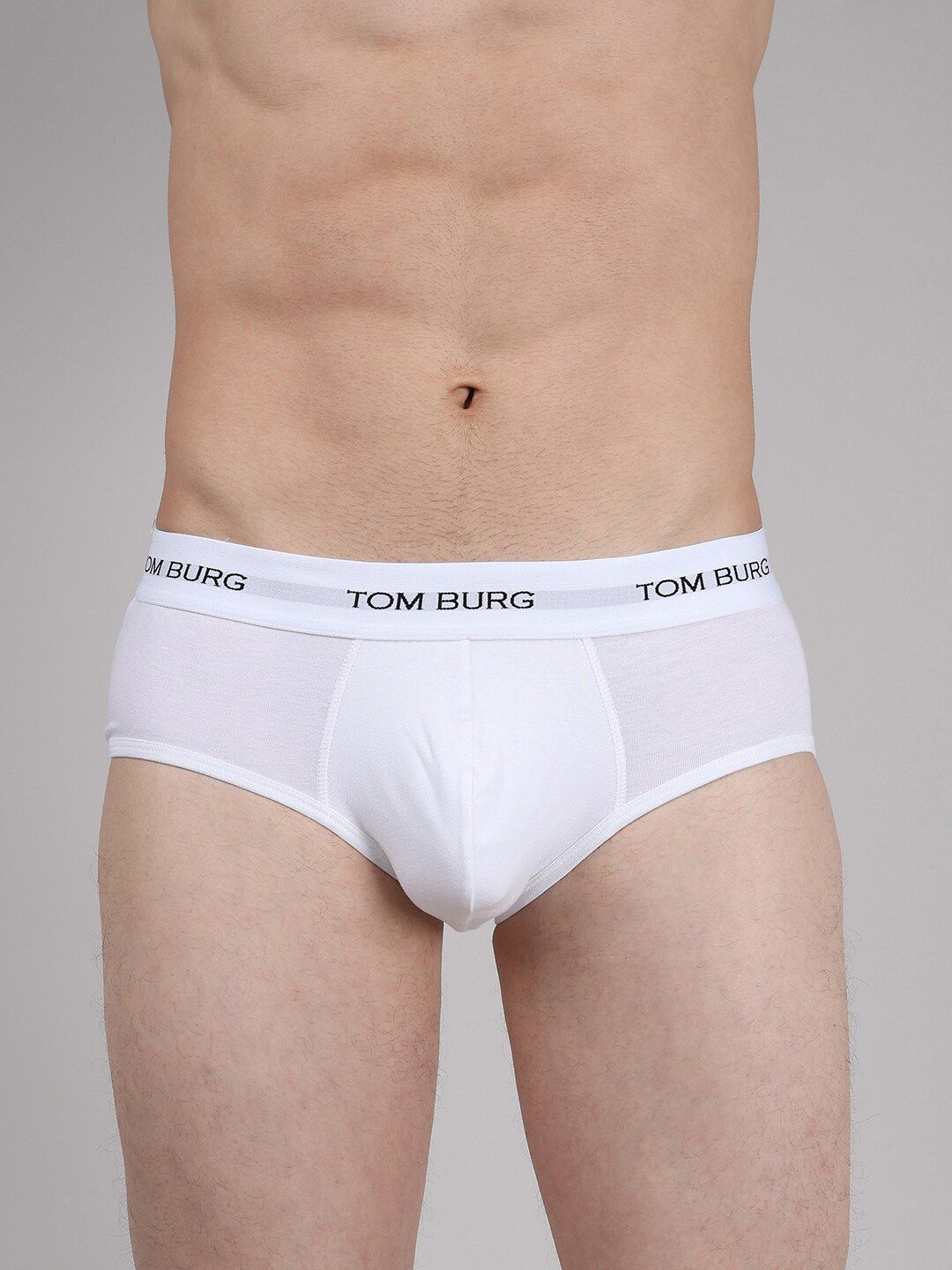 TOM BURG Brand Logo Details Anti-Odour Basic Briefs CB01W