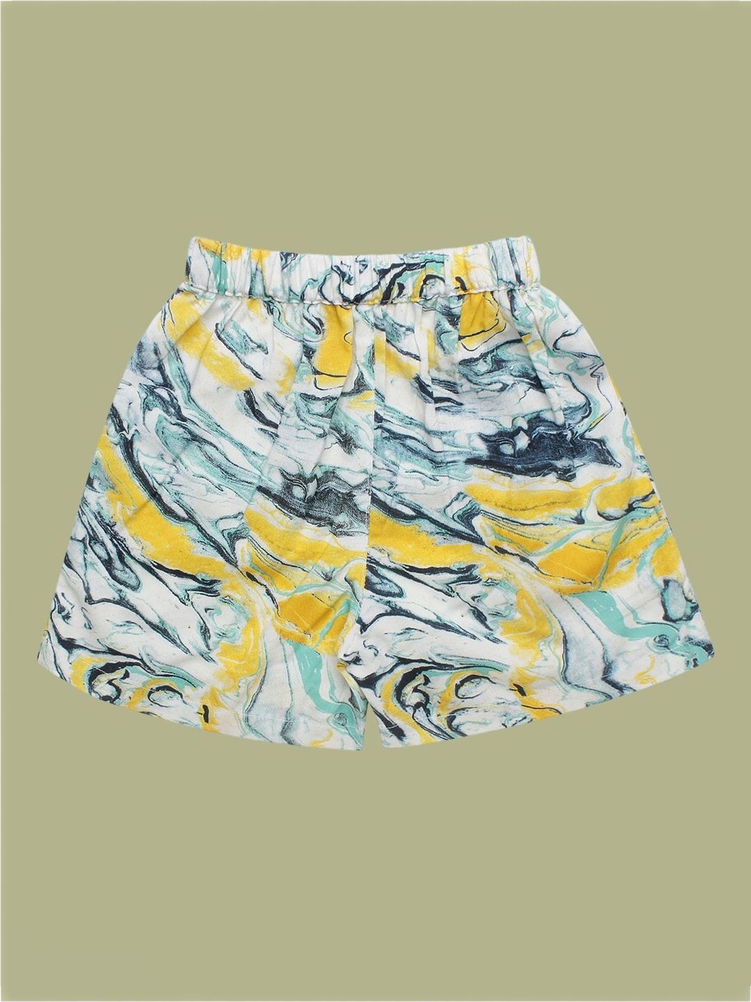 Superminis Boys Abstract Printed Mid-Rise Regular Shorts