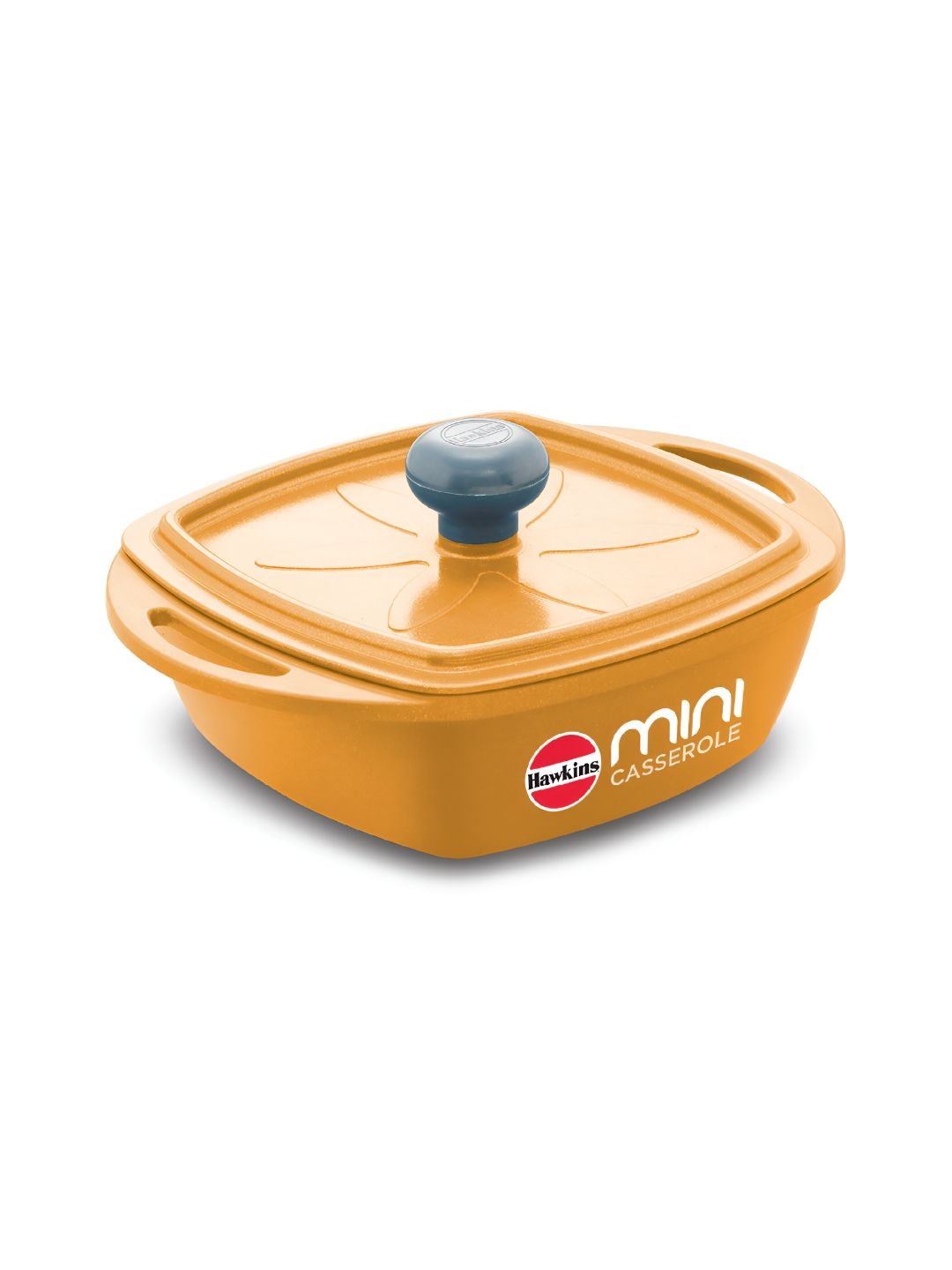 Hawkins Yellow Die-Cast Square Mini Casserole with Lid- 0.75L  (MCSY75)