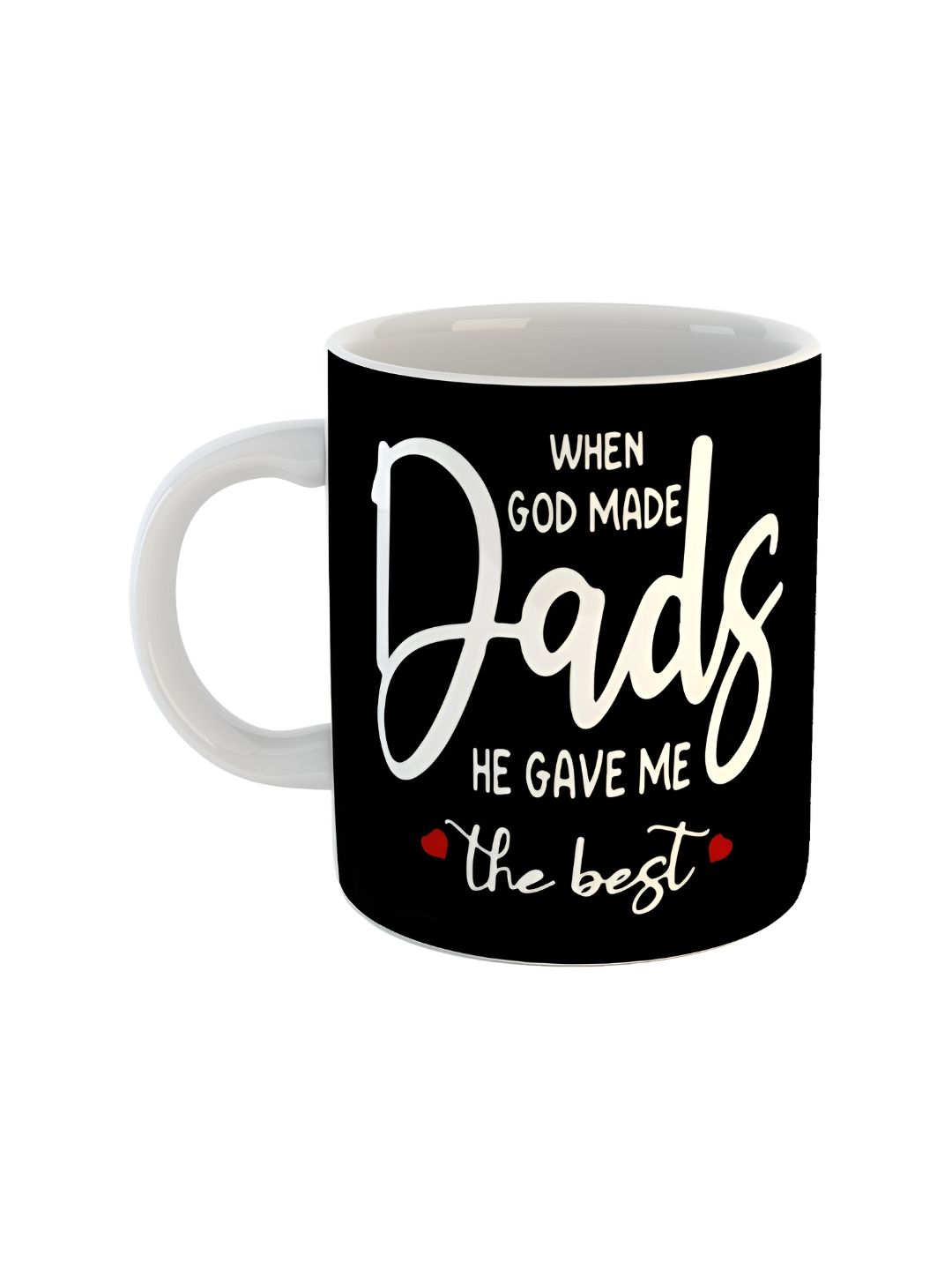 ARTBUG Mothers Day Gift White Typography Ceramic Microwave Safe Mug-350ml