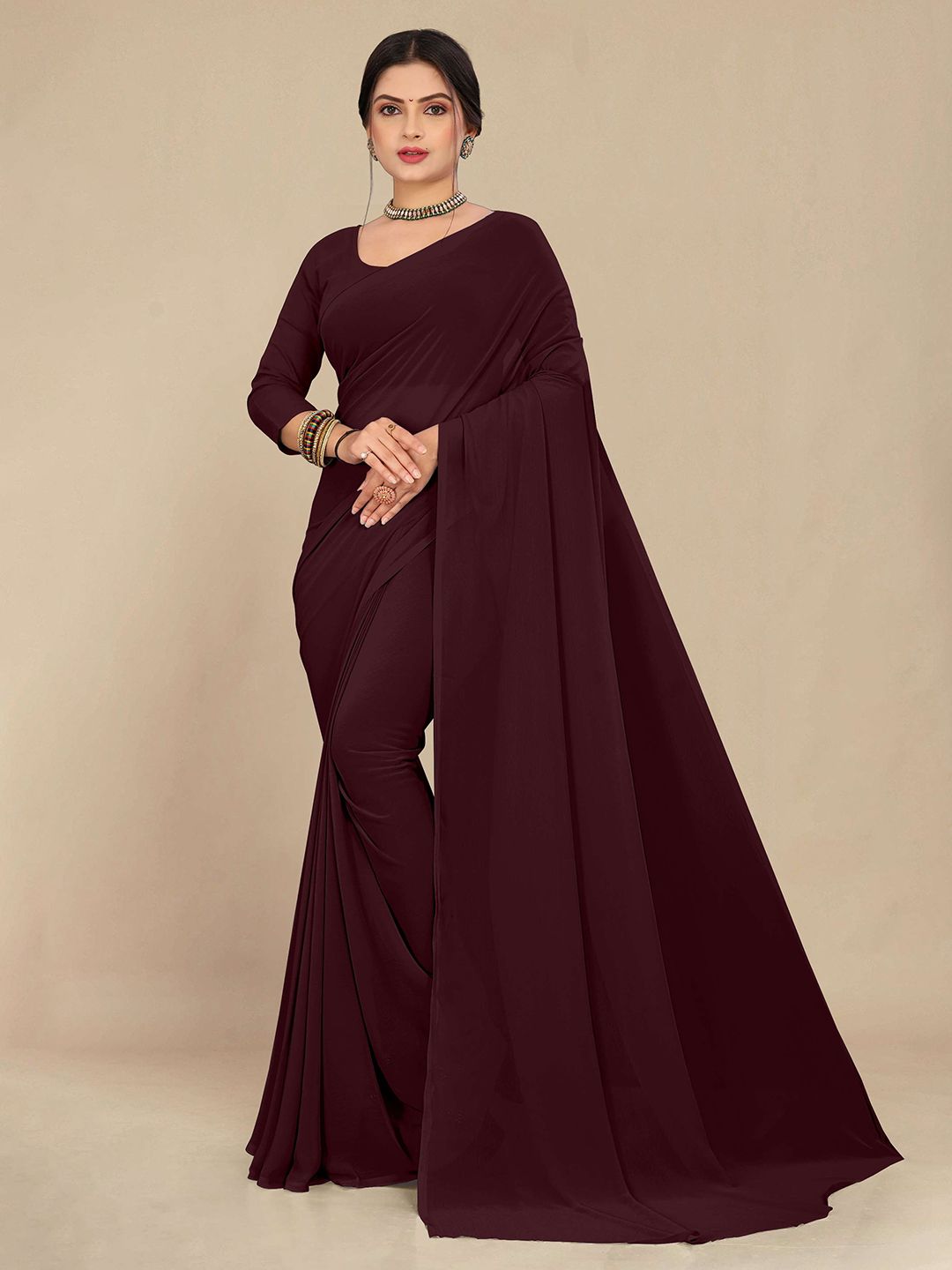 STAVA CREATION Pure Georgette Saree