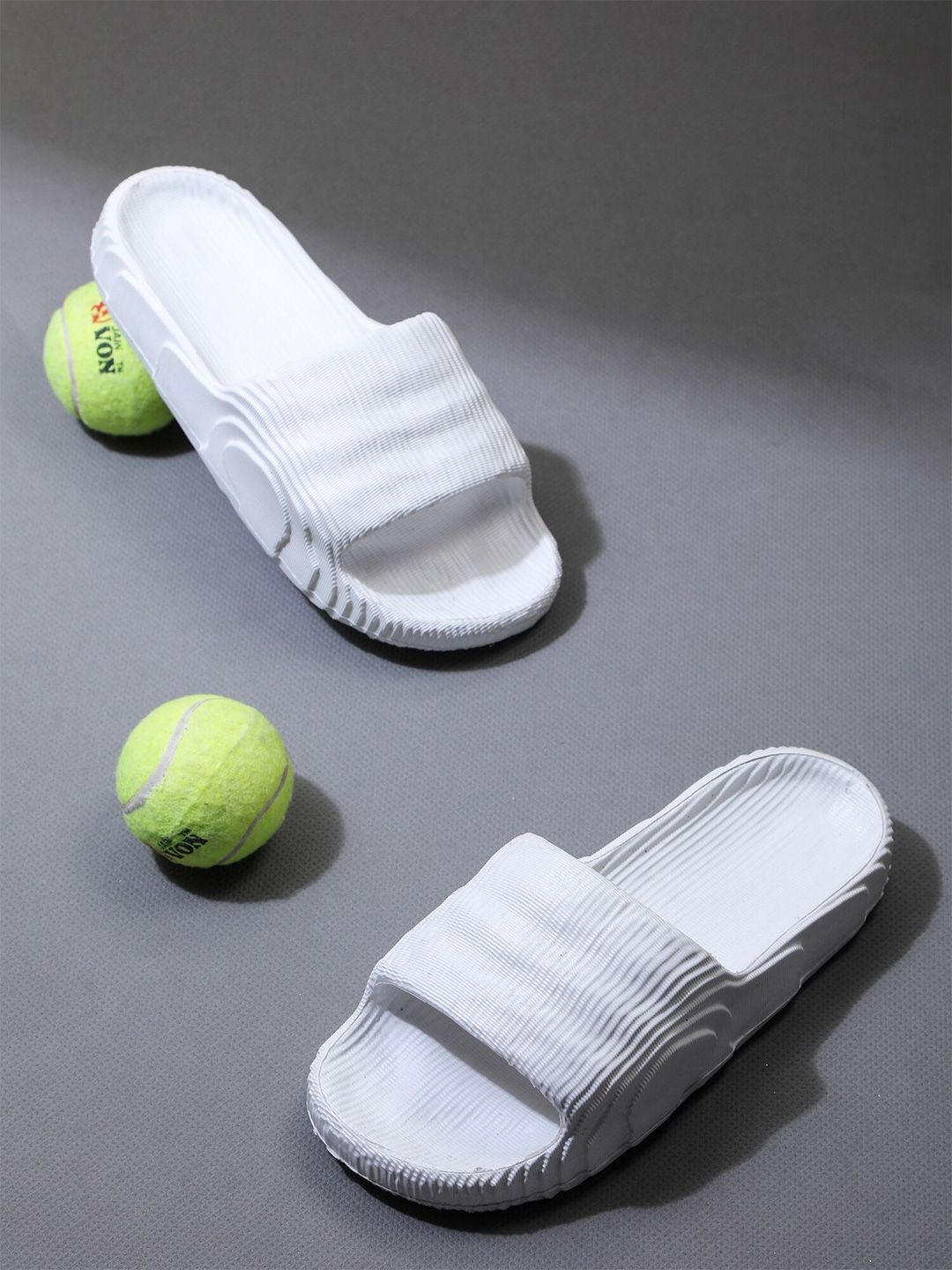 Greentech Men Textured Lightweight Sliders