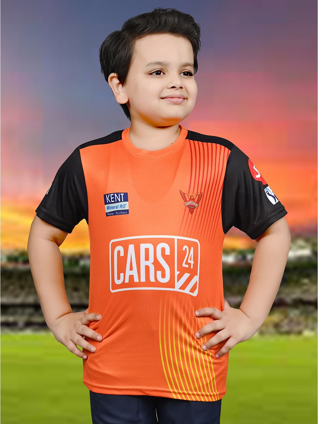 BAESD Boys Sports Printed Cricket Jersey IPL T-shirt