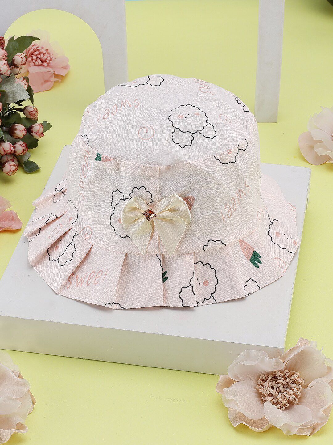 PASSION PETALS Girls Printed Cotton Bucket Hat