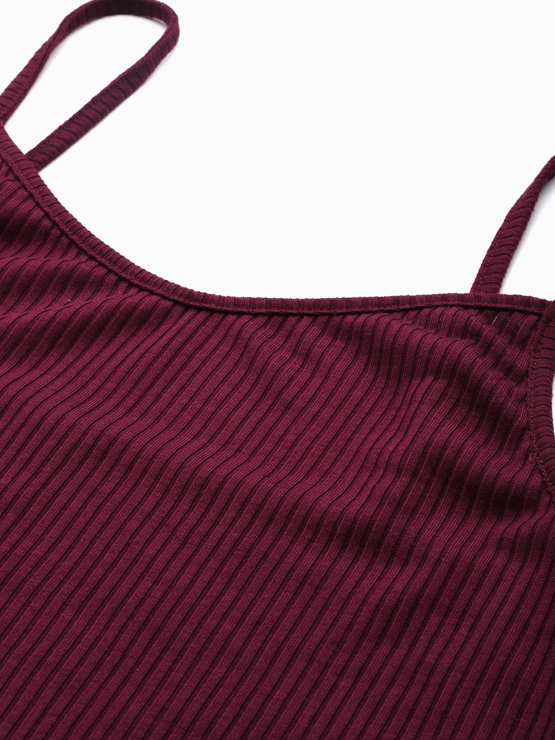 Women Ribbed Solid Co-Ords Set 3