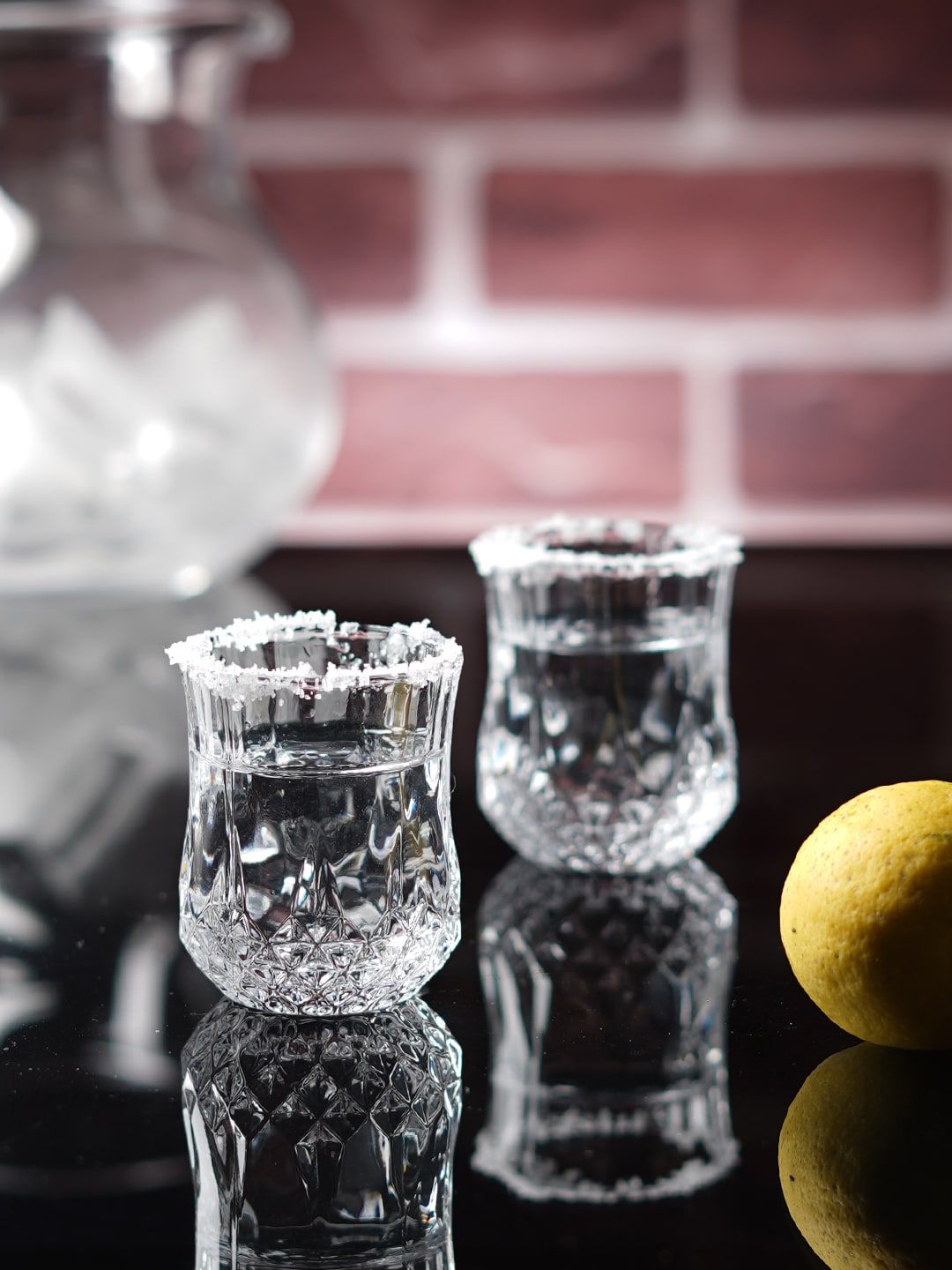 ceradeco Transparent 6 Pieces Juicika Shaped Shot Glasses 50 ml Each