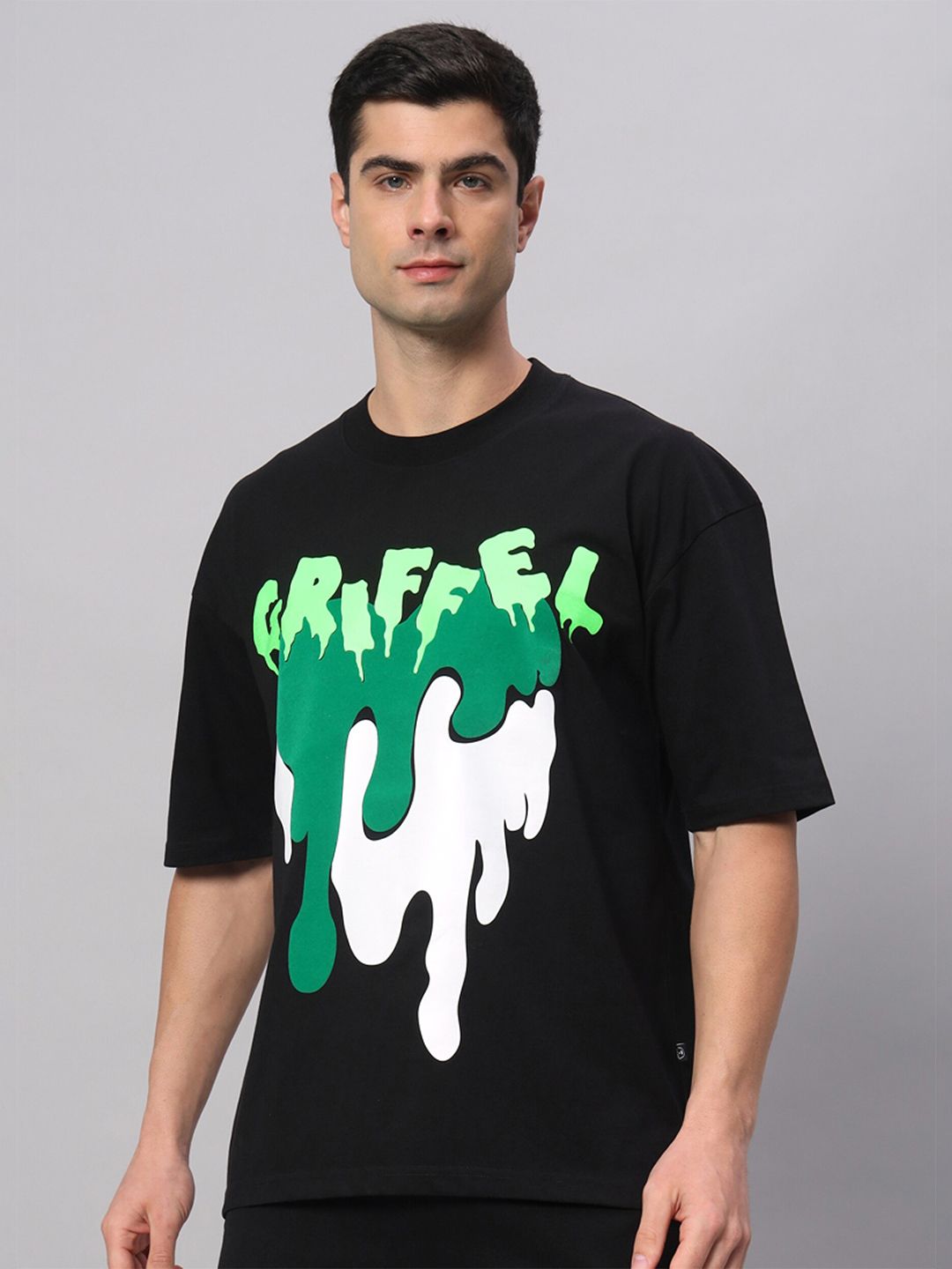 GRIFFEL Graphic Printed Cotton Oversized T-shirt