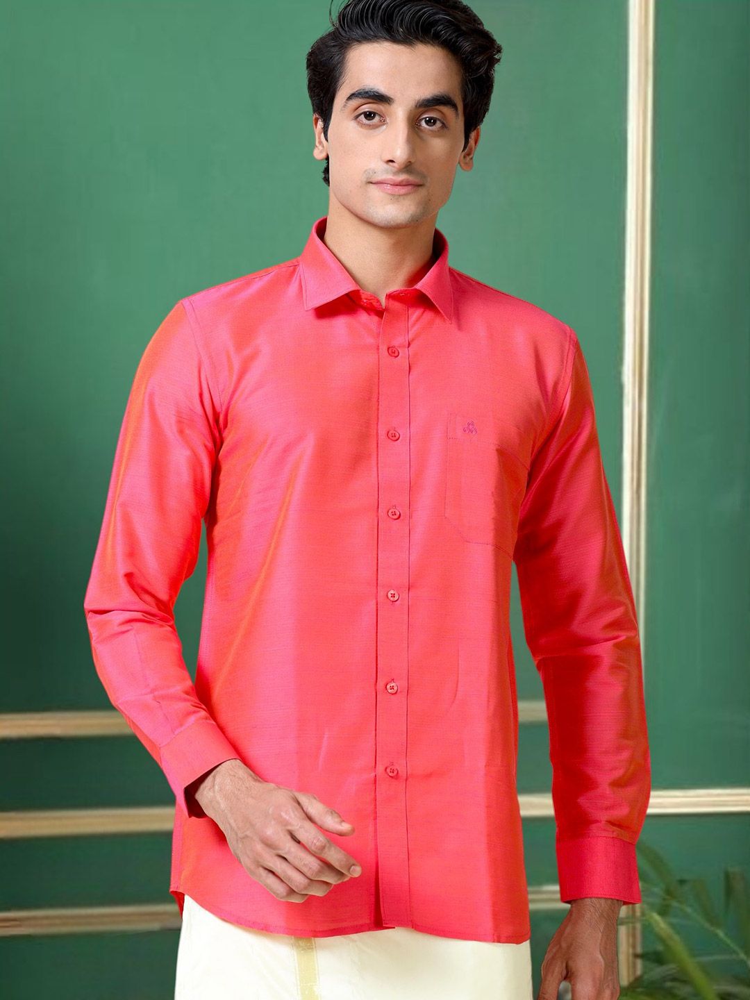TATTVA Classic Slim Fit Long Sleeves Ethnic Shirt