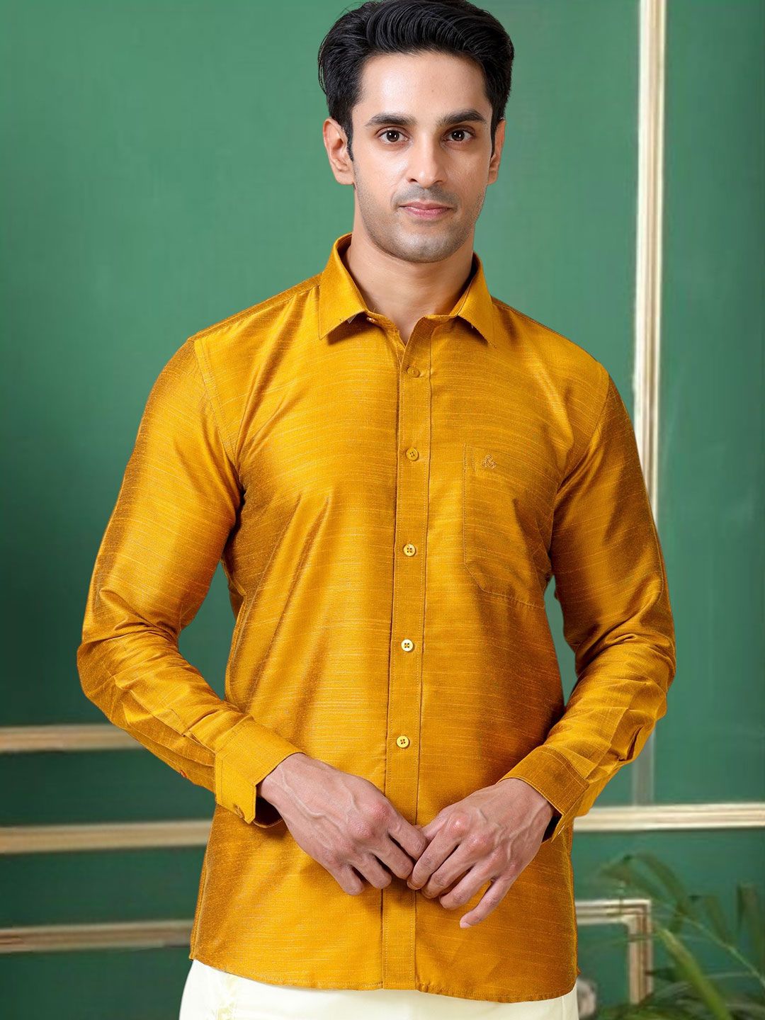 TATTVA Classic Slim Fit Long Sleeves Ethnic Shirt