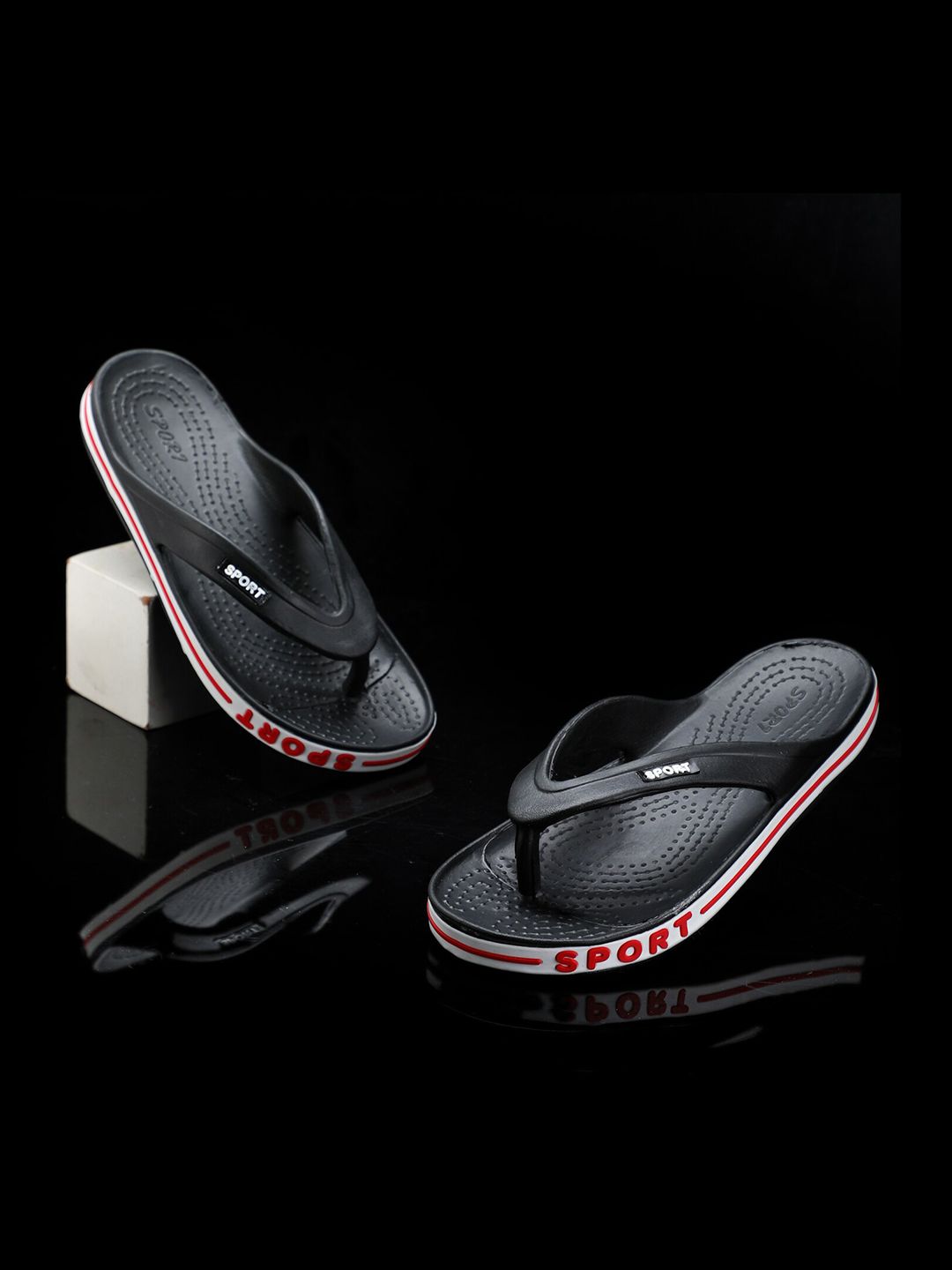 Greentech Men Rubber Thong Flip-Flops