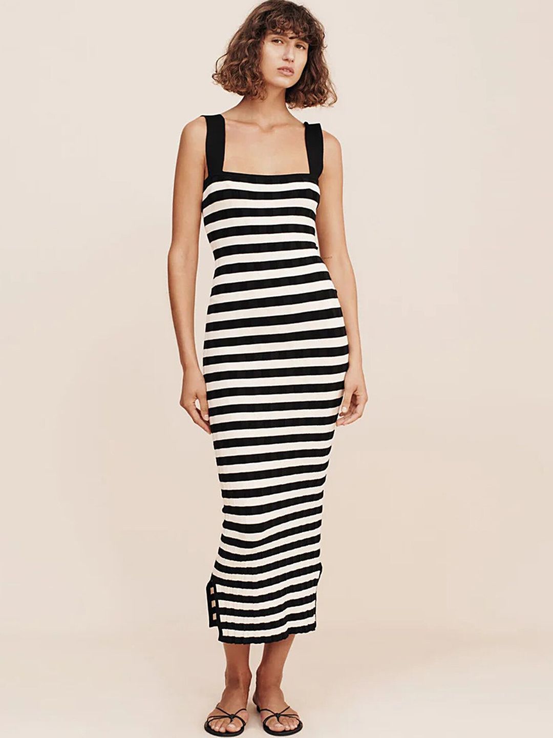 LULU & SKY Striped Bodycon Maxi Dress