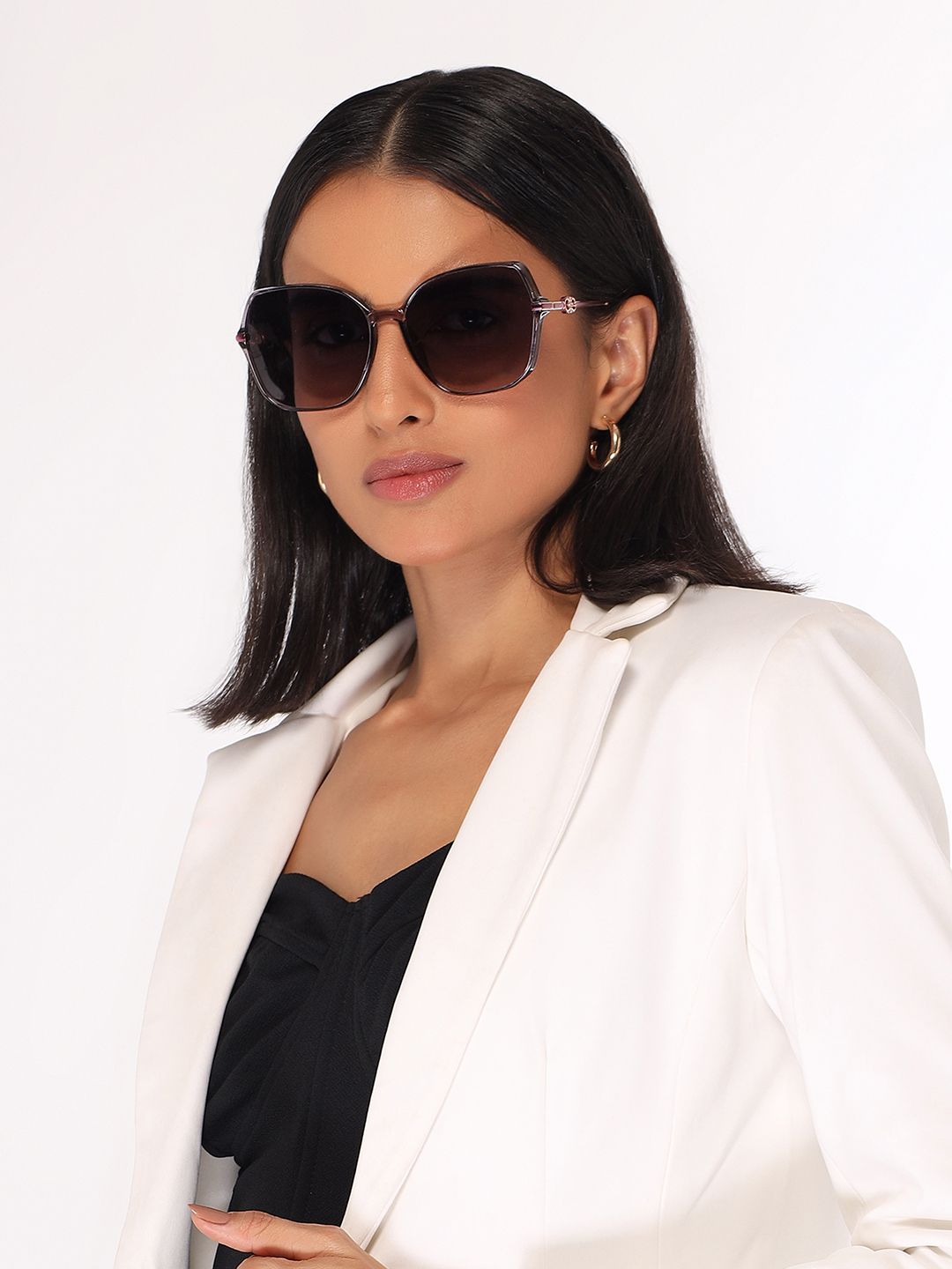 HASHTAG EYEWEAR Women Square Sunglasses with Polarised and UV Protected Lens TZ-P-TT-8252