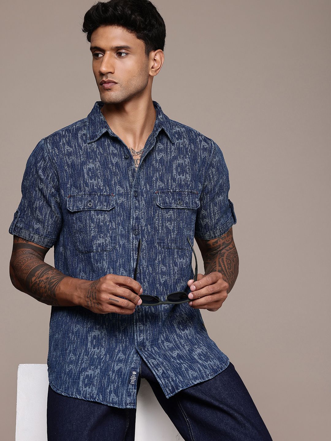 Roadster Men Printed Casual Shirt