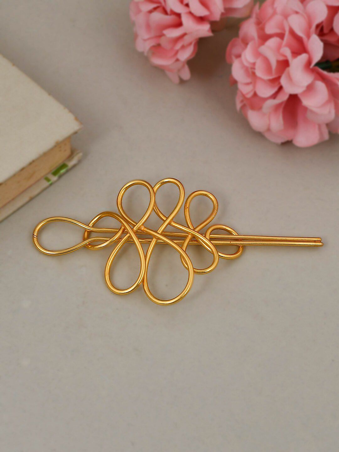 Silvermerc Designs Gold Plated Bumpit Hair Pin