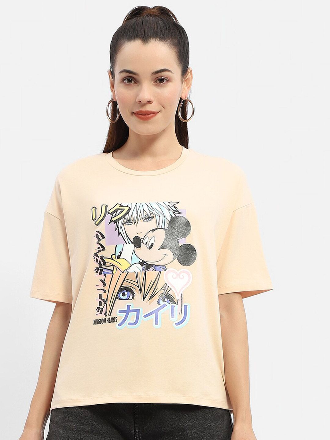 Madame Mickey Mouse Printed Pure Cotton T-shirt