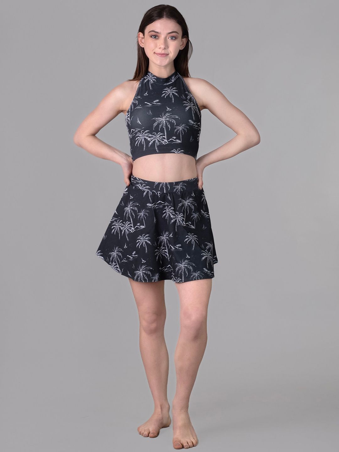 Keepfit Tropical Printed Padded Swim Set