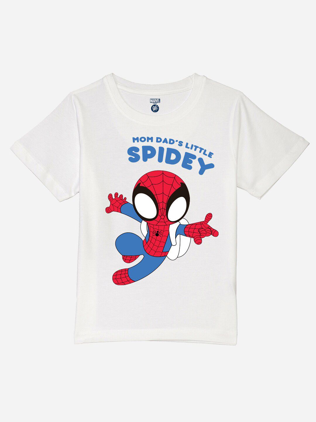 YK Marvel Boys Printed Round Neck Short Sleeves Pure Cotton Regular Fit T-shirt