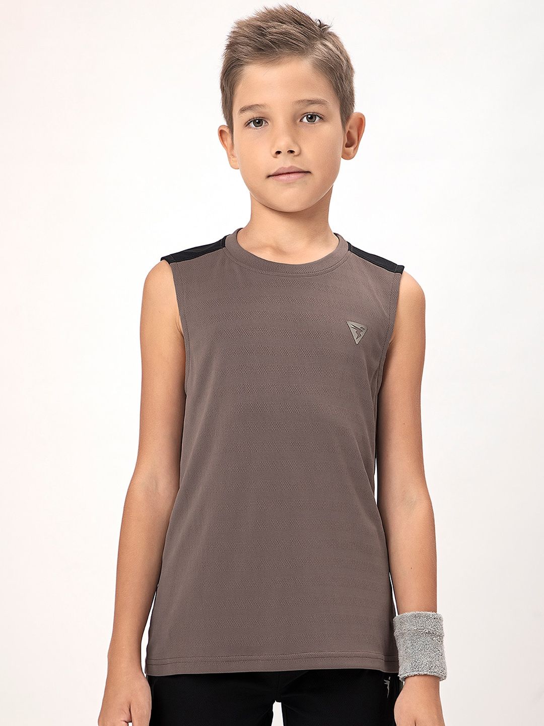 Technosport Boys Colourblocked Sleeveless Training Innerwear Vest