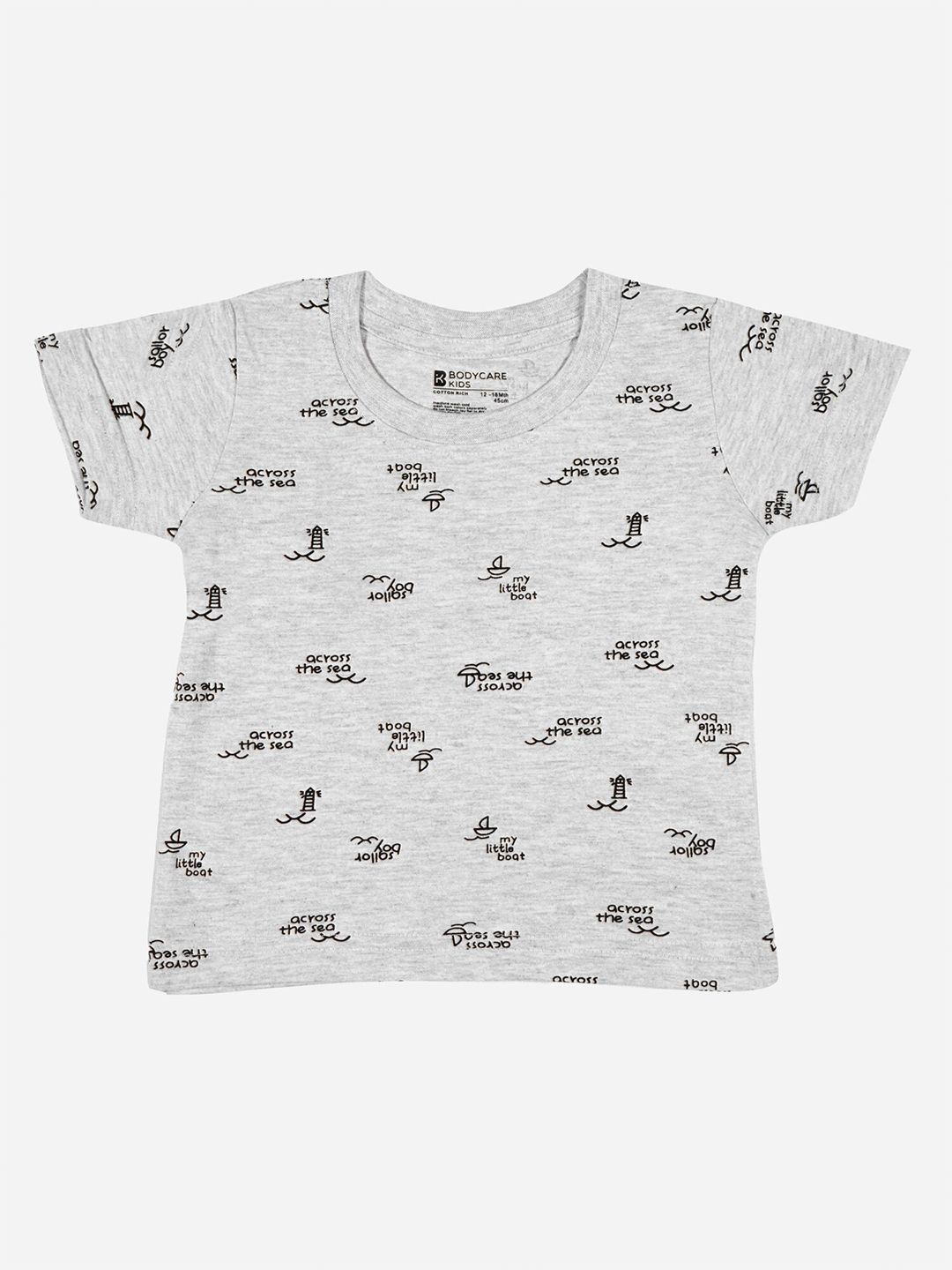 Bodycare Boys Typography Printed Cotton T-shirt