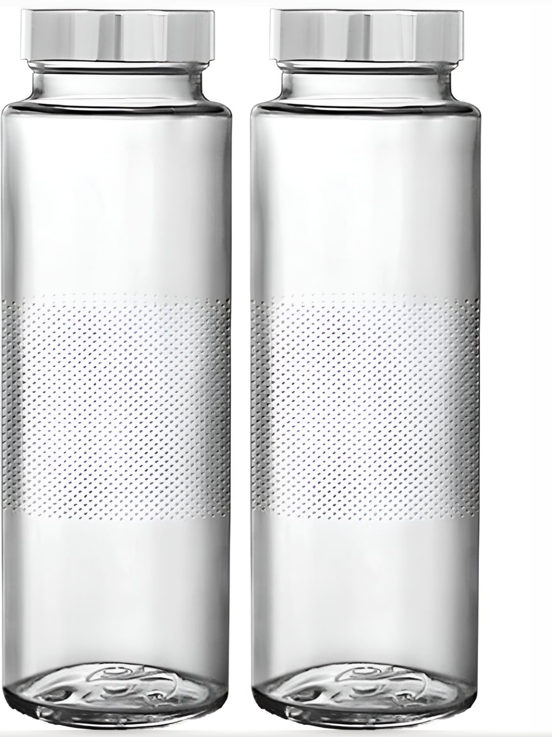 tyche enterprises Transparent Glass Spill Proof 2 Piece Water Bottle - 500ml