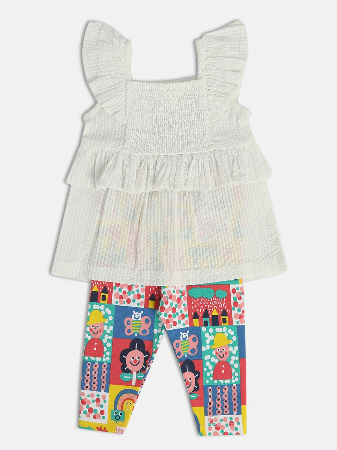 Buy MINI KLUB Infants Square Neck Top With Trouser -  - Apparel for Girls
