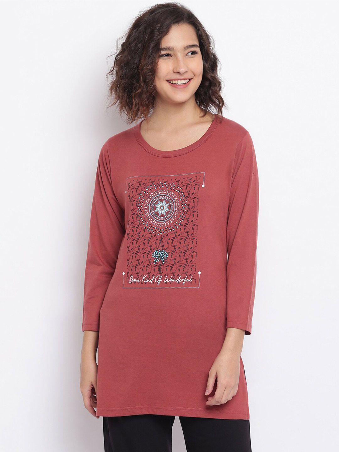 Duchess Print Longline Top