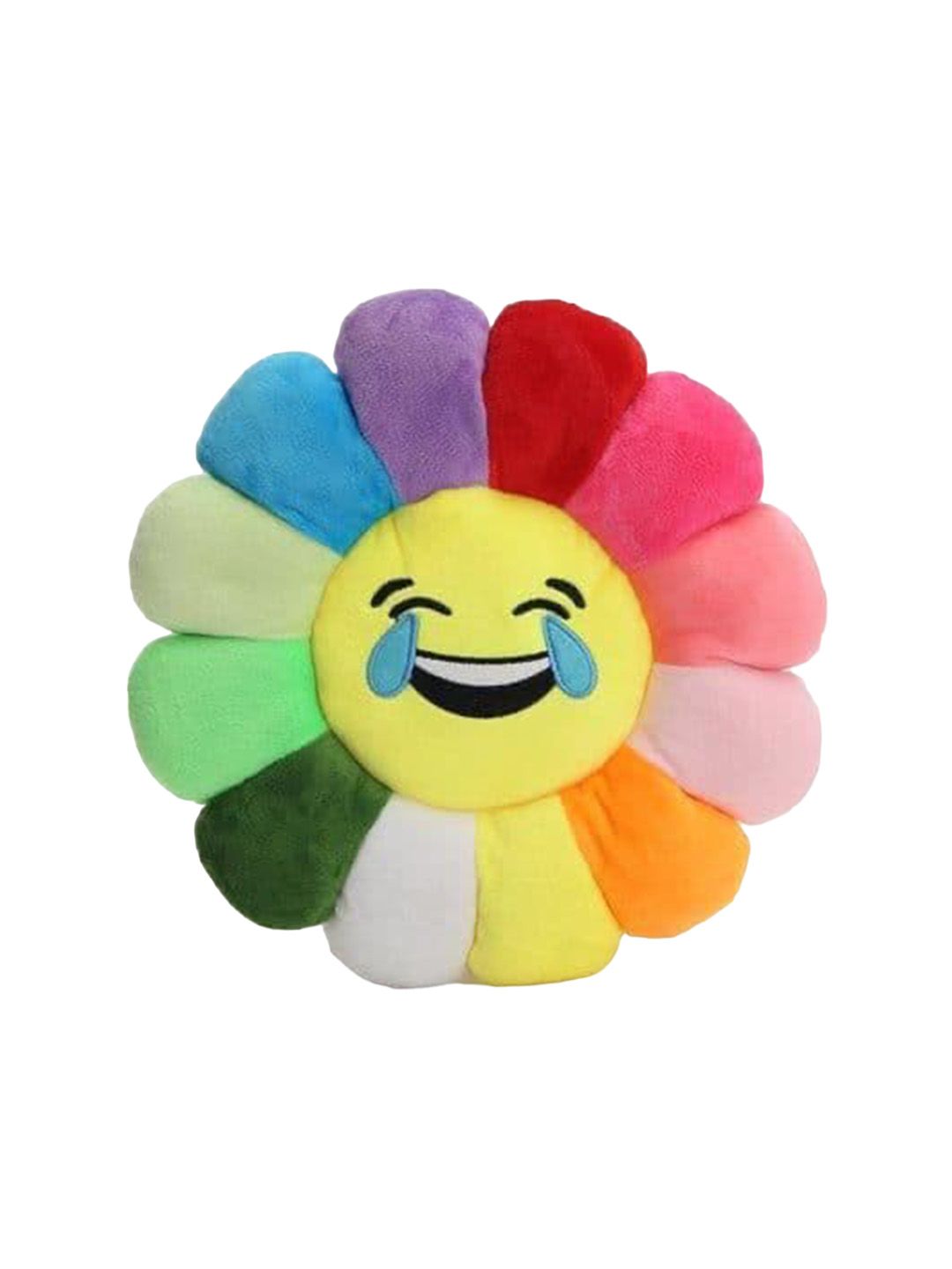 DearJoy Kids Rainbow Smiley Pillow Cushion Velvet Toy