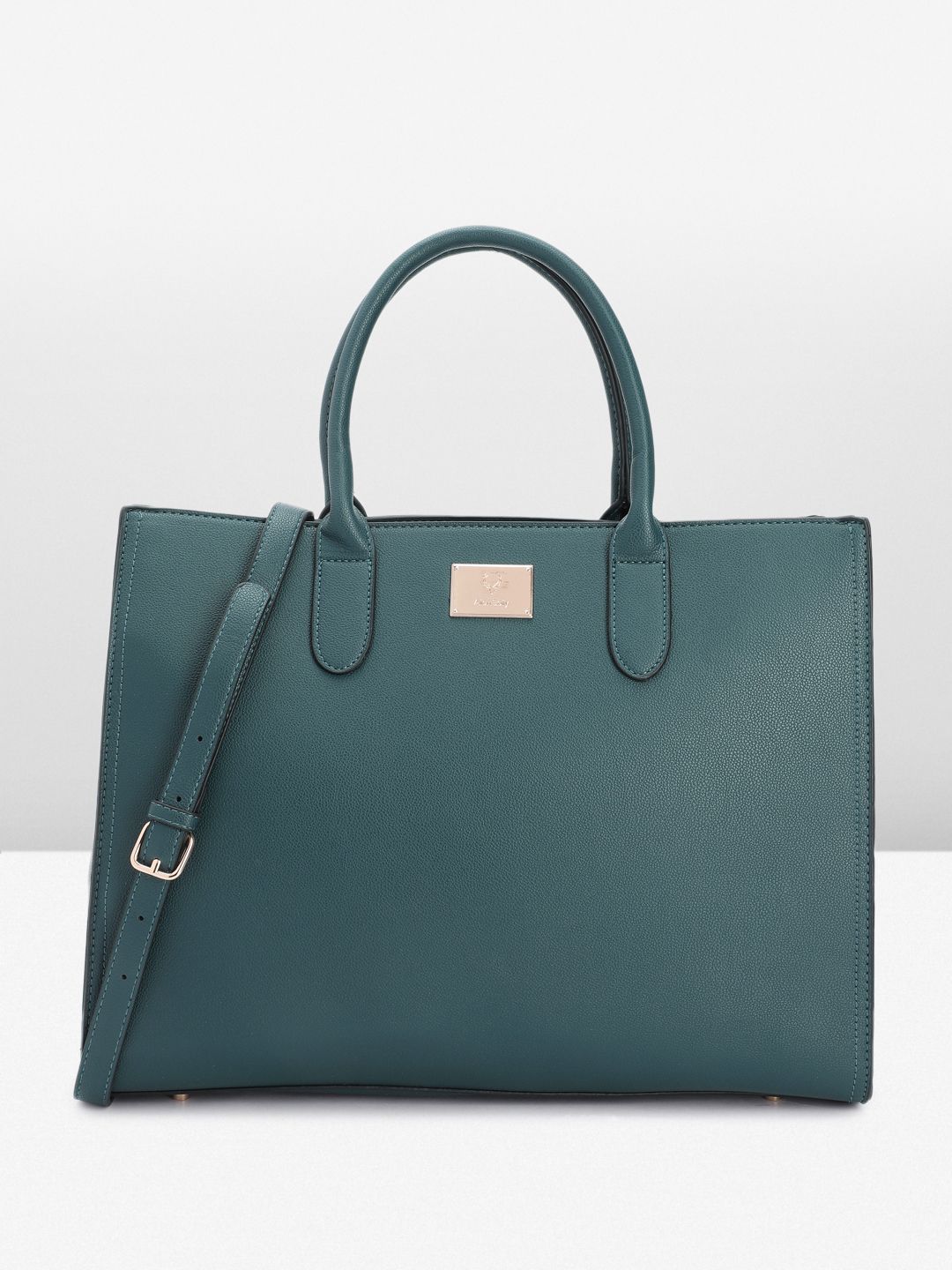 Buy Allen Solly Textured Laptop Compartment Oversized Structured Tote Bag -  - Accessories for Women